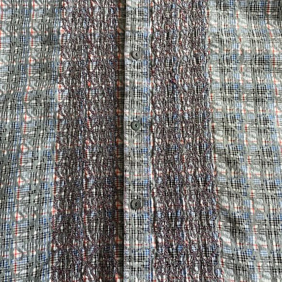 Robert Graham Sport Shirt - Blue/Grey Patterned - X-Large - Picture 4 of 8